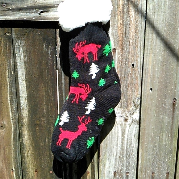 Accessories - Nwt Christmas Sherpa Lined Booties